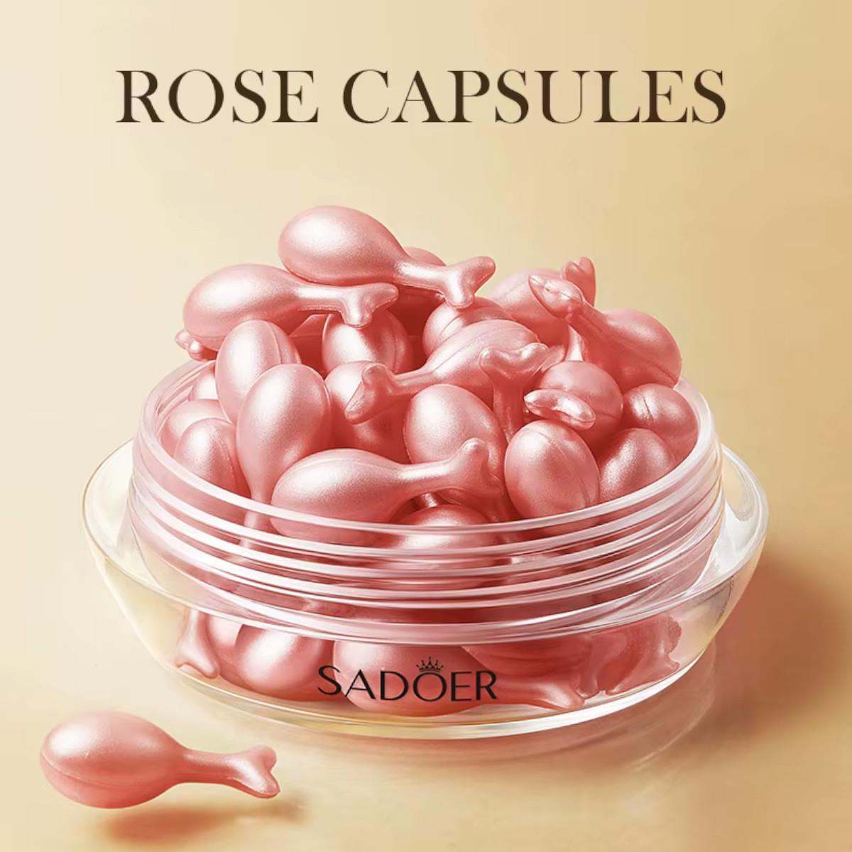 Rose Essence Lotion Whitening bright & Moisturize Skin 30 capsules Sadoer