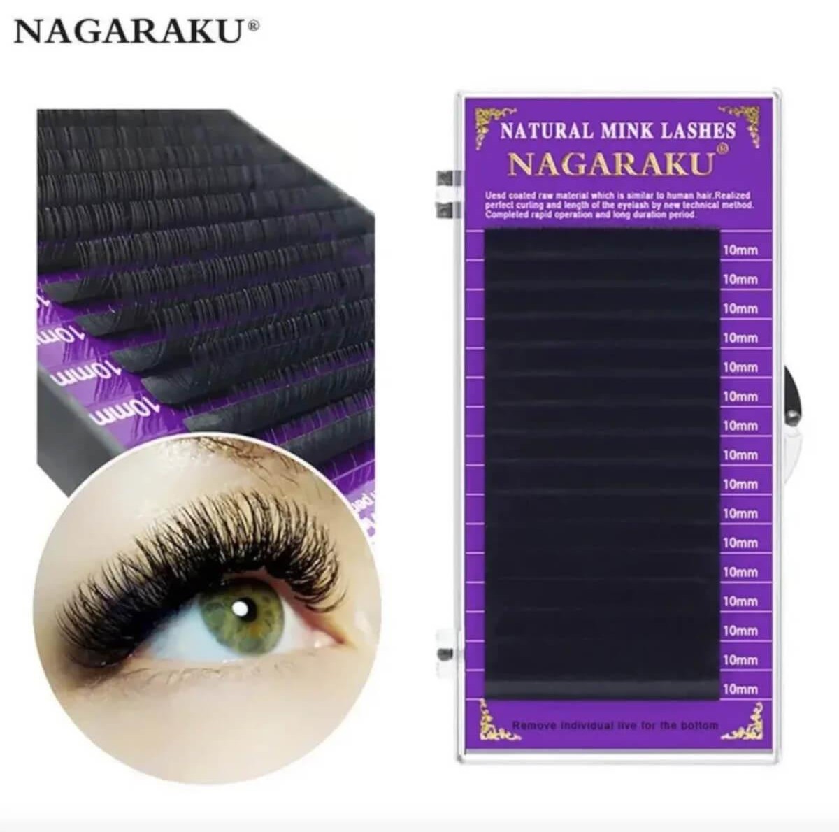 Βλεφαρίδες Τρίχα Τρίχα 11mm - 0.10c Nagaraku