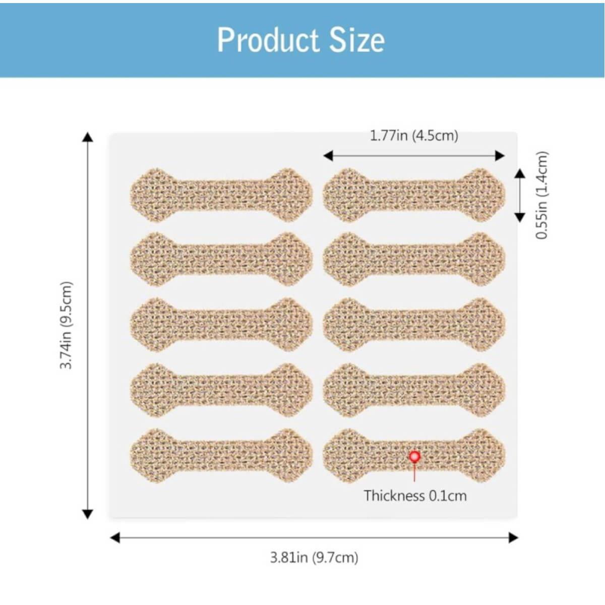 Nail Protection Adhesive Patches 100pcs