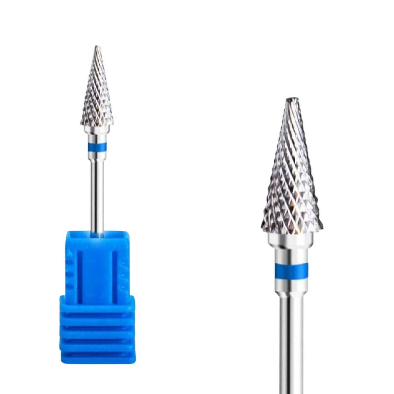 Carbide Conical Spindle Blue