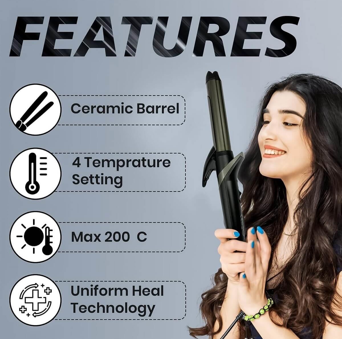 Electric Hair Scissors 16/25mm 2 in 1 VGR V-571