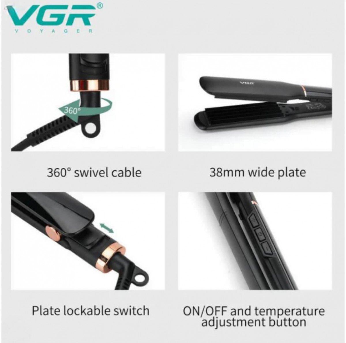 Hair Toaster Black VGR V-519C