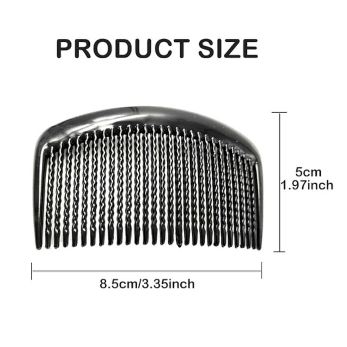 Black curly hair comb 2pcs