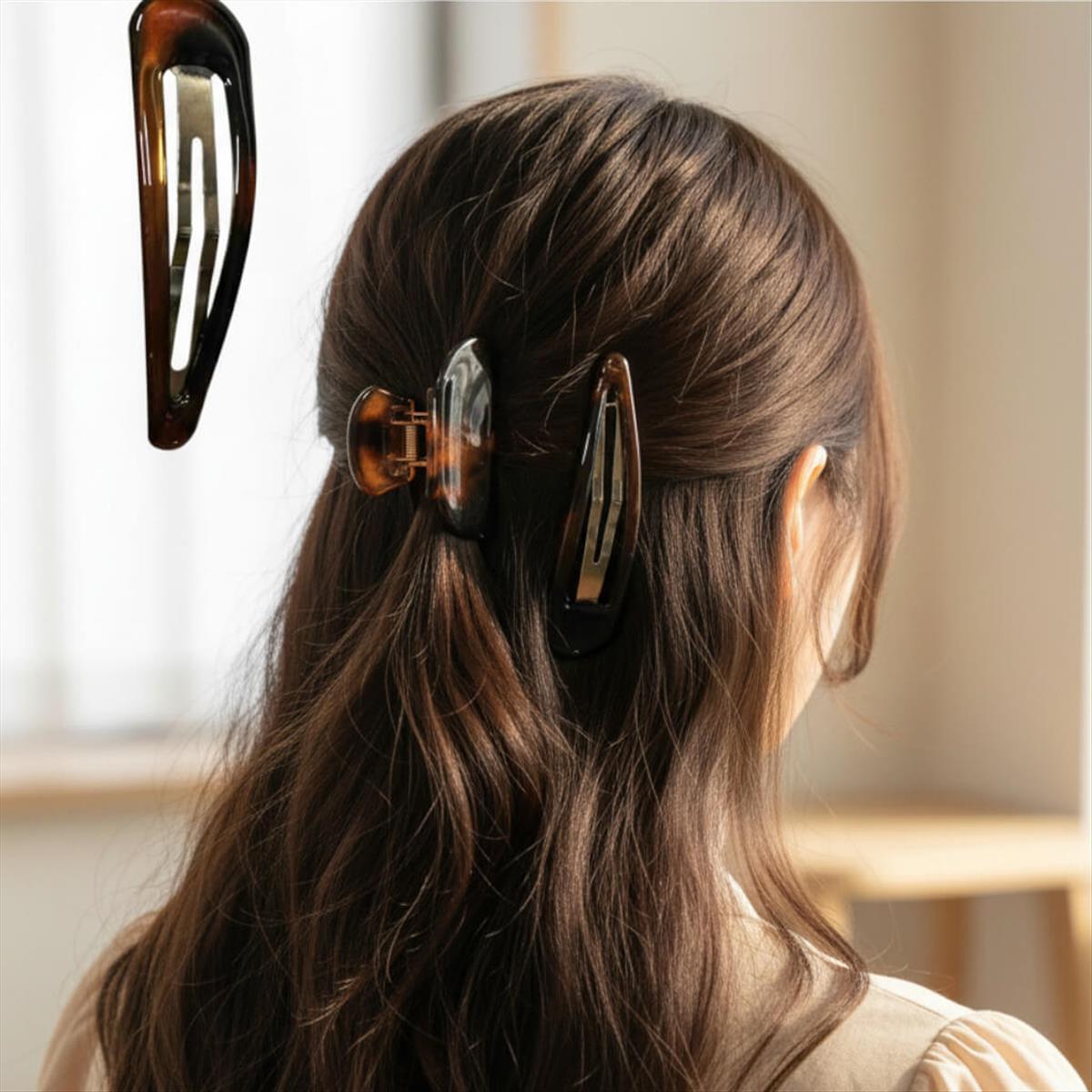 Clip Set 5mm Brown 2 pcs RoRo