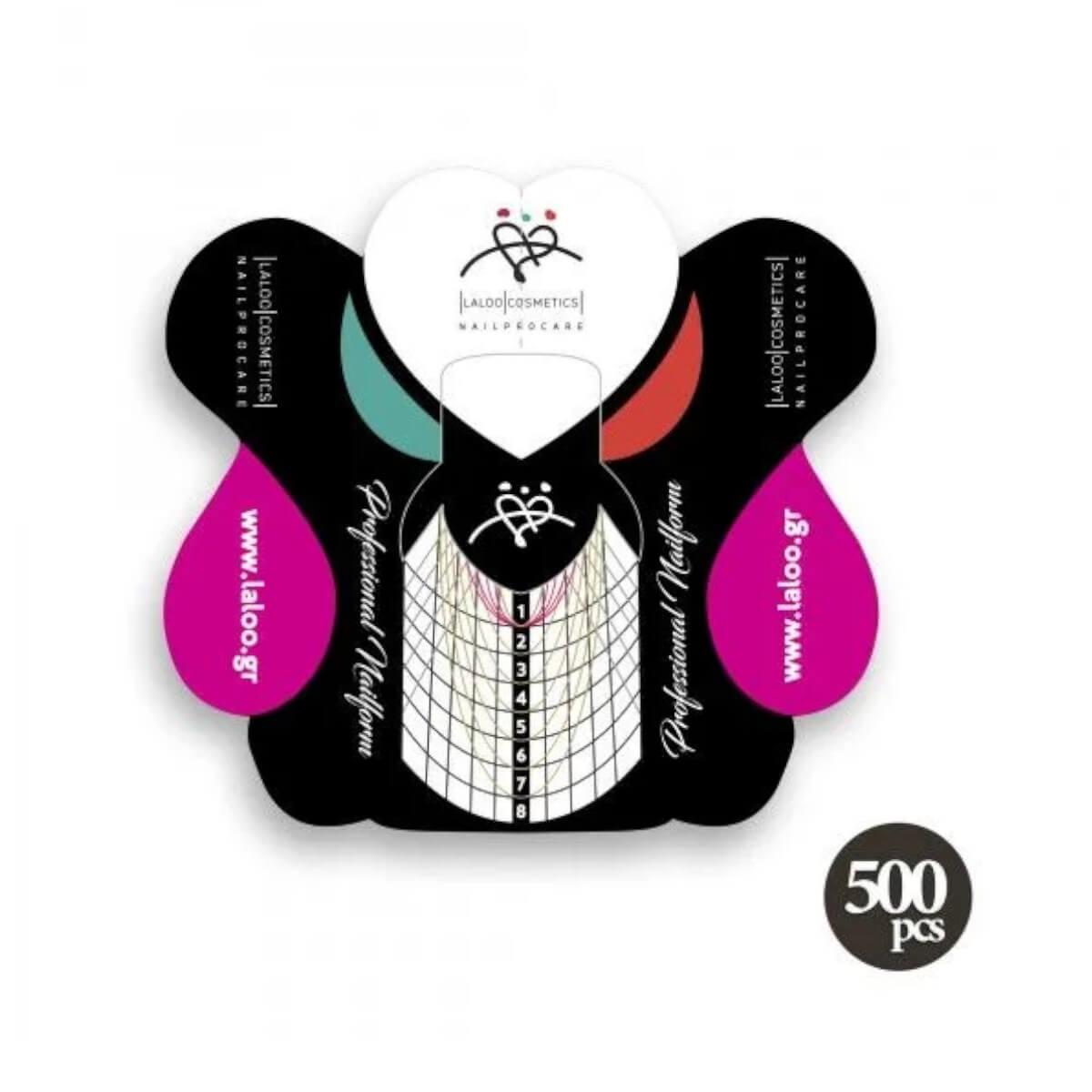 Professional Nail Forms Black 500pcs Laloo