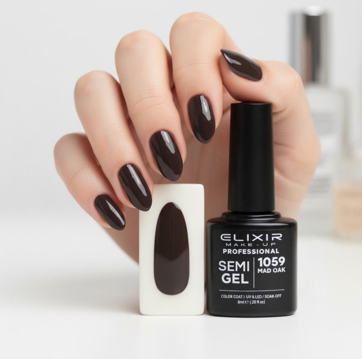 Semi-permanent gel polish semigel 1059 Mad Oak 8ml Elixir