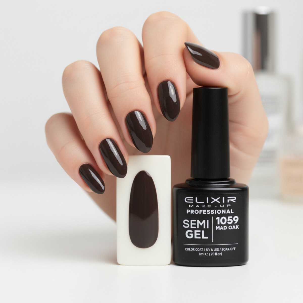 Semi-permanent gel polish semigel 1059 Mad Oak 8ml Elixir