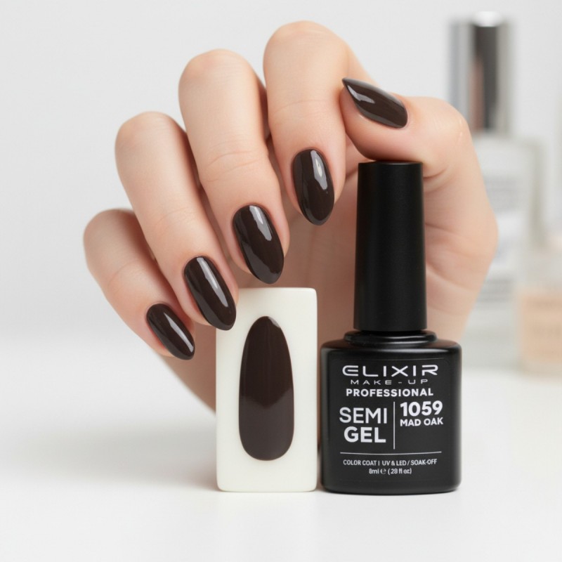 Semi-permanent gel polish semigel 1059 Mad Oak 8ml Elixir