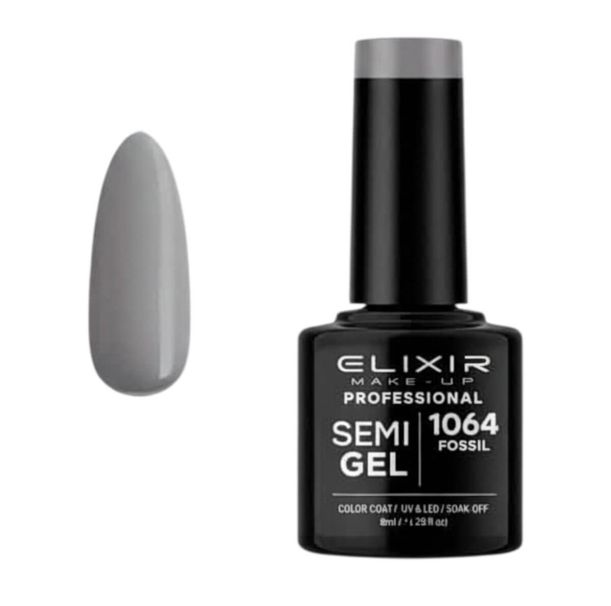 Semi-permanent gel polish semigel 1064 Fossil 8ml Elixir