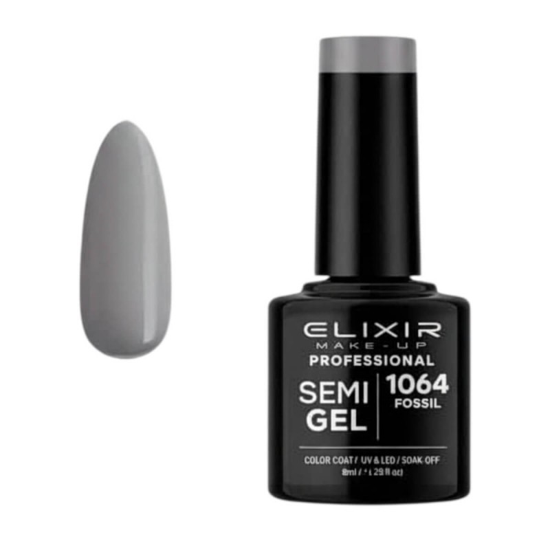 Semi-permanent gel polish semigel 1064 Fossil 8ml Elixir