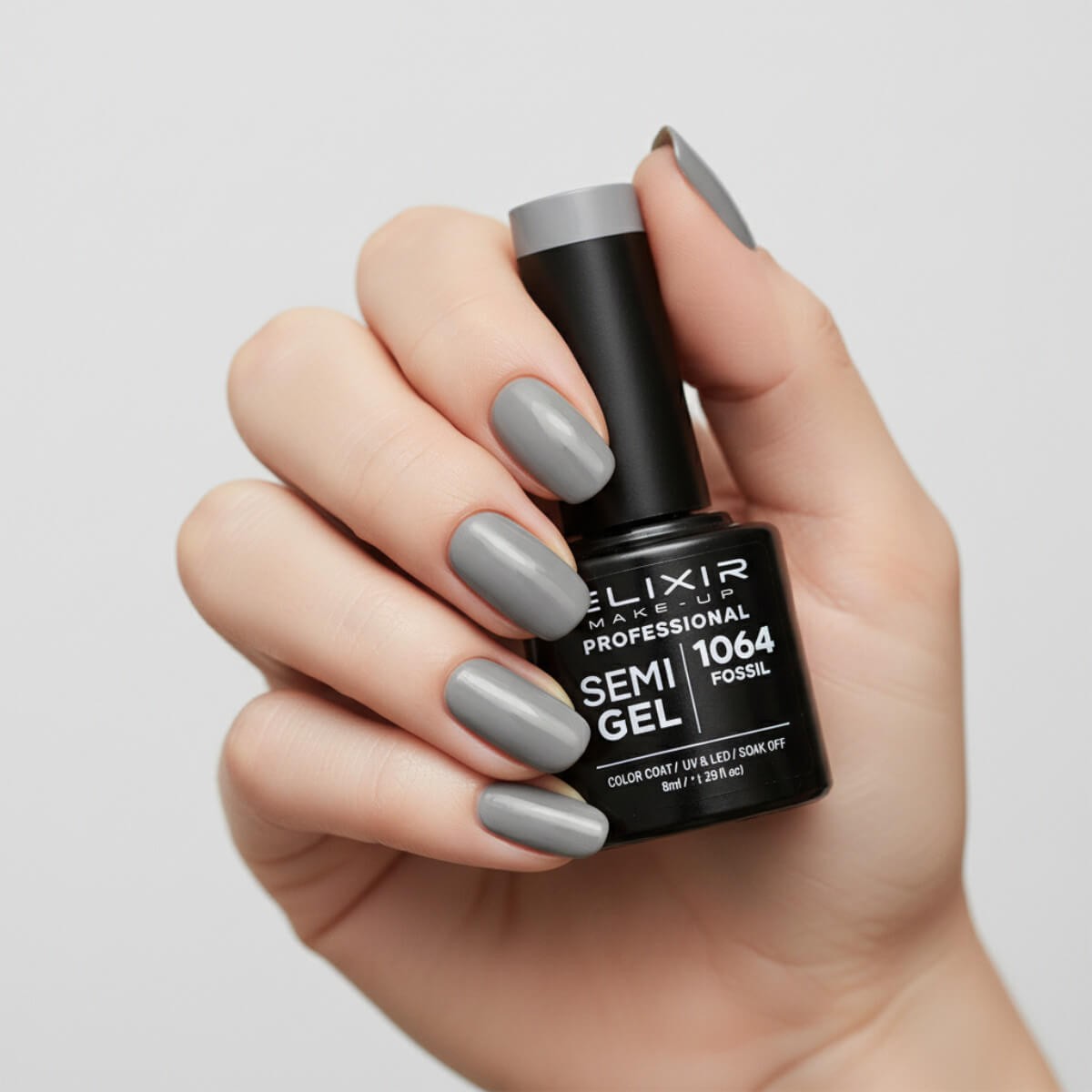 Semi-permanent gel polish semigel 1064 Fossil 8ml Elixir