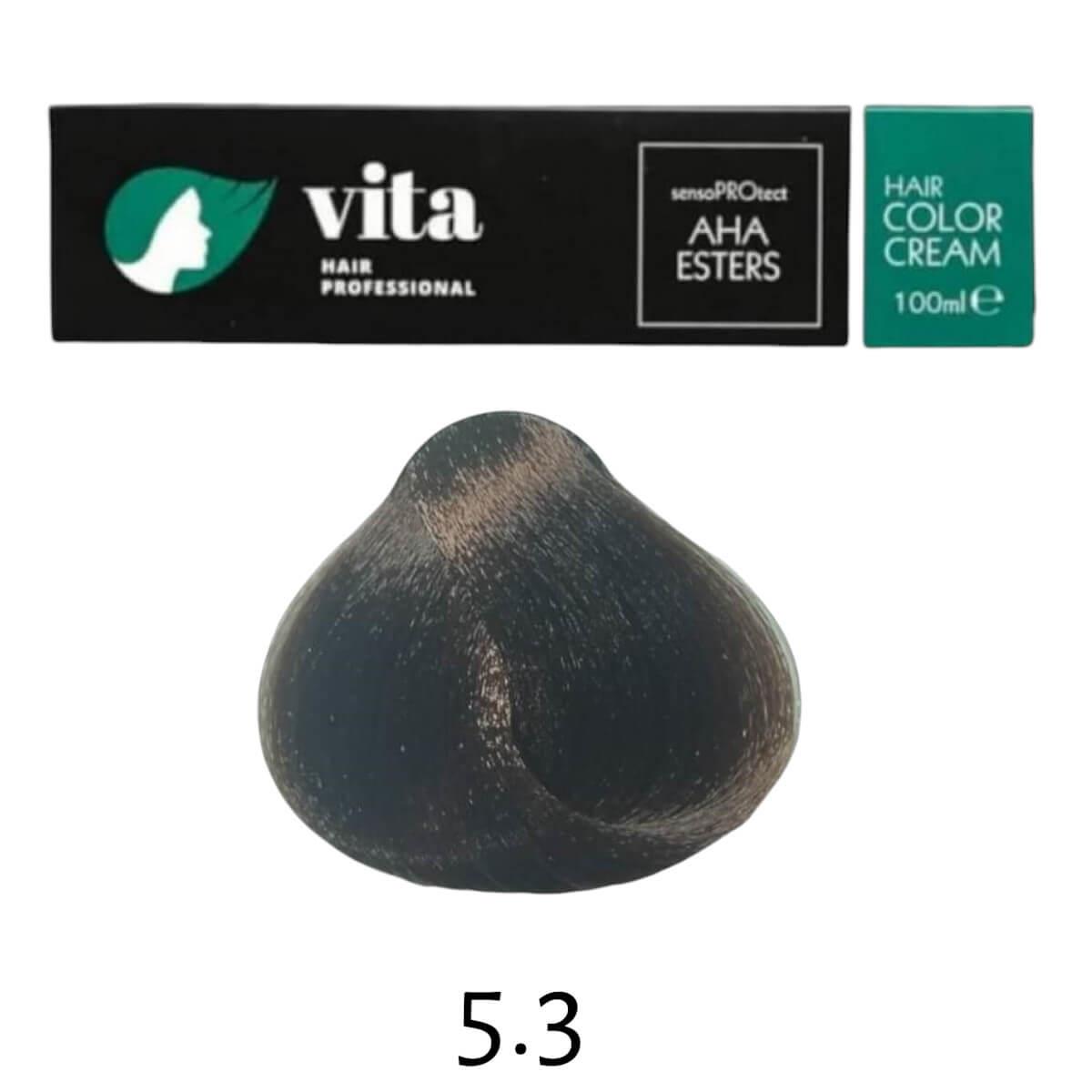 Vita Hair Dye Light Brown Golden 5.3 -100ml