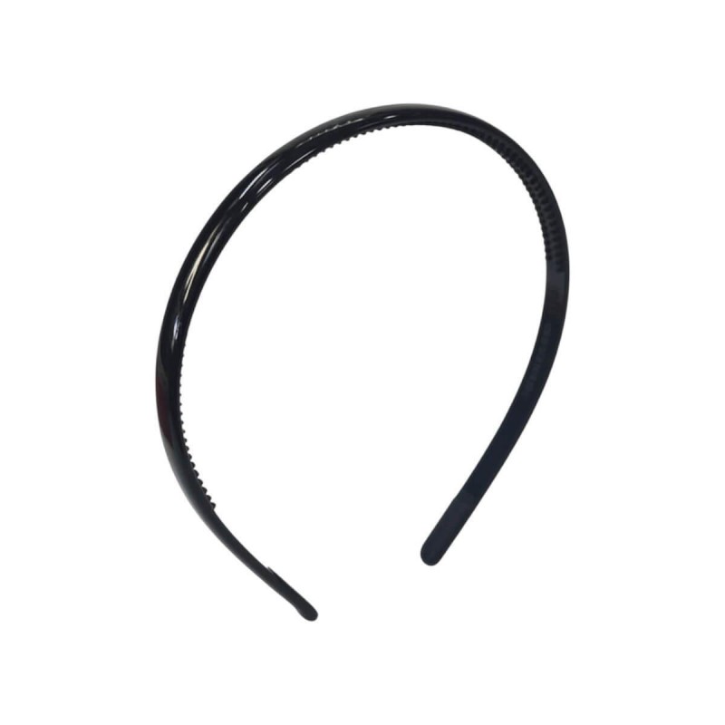 Headband shiny slim black