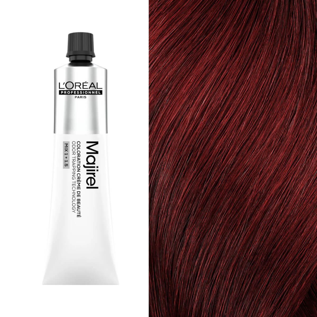 Βαφή μαλλιών majirel 5.60 καστανό ανοιχτό κόκκινο έντονο 60ml L’Oreal