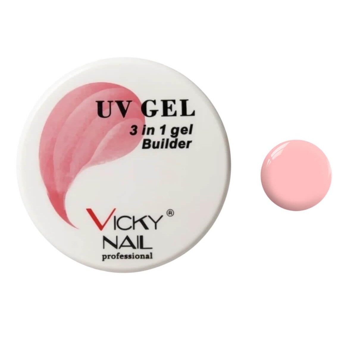 Vicky Nail Uv 3 in 1 Builder Gel Soft Pink 15g