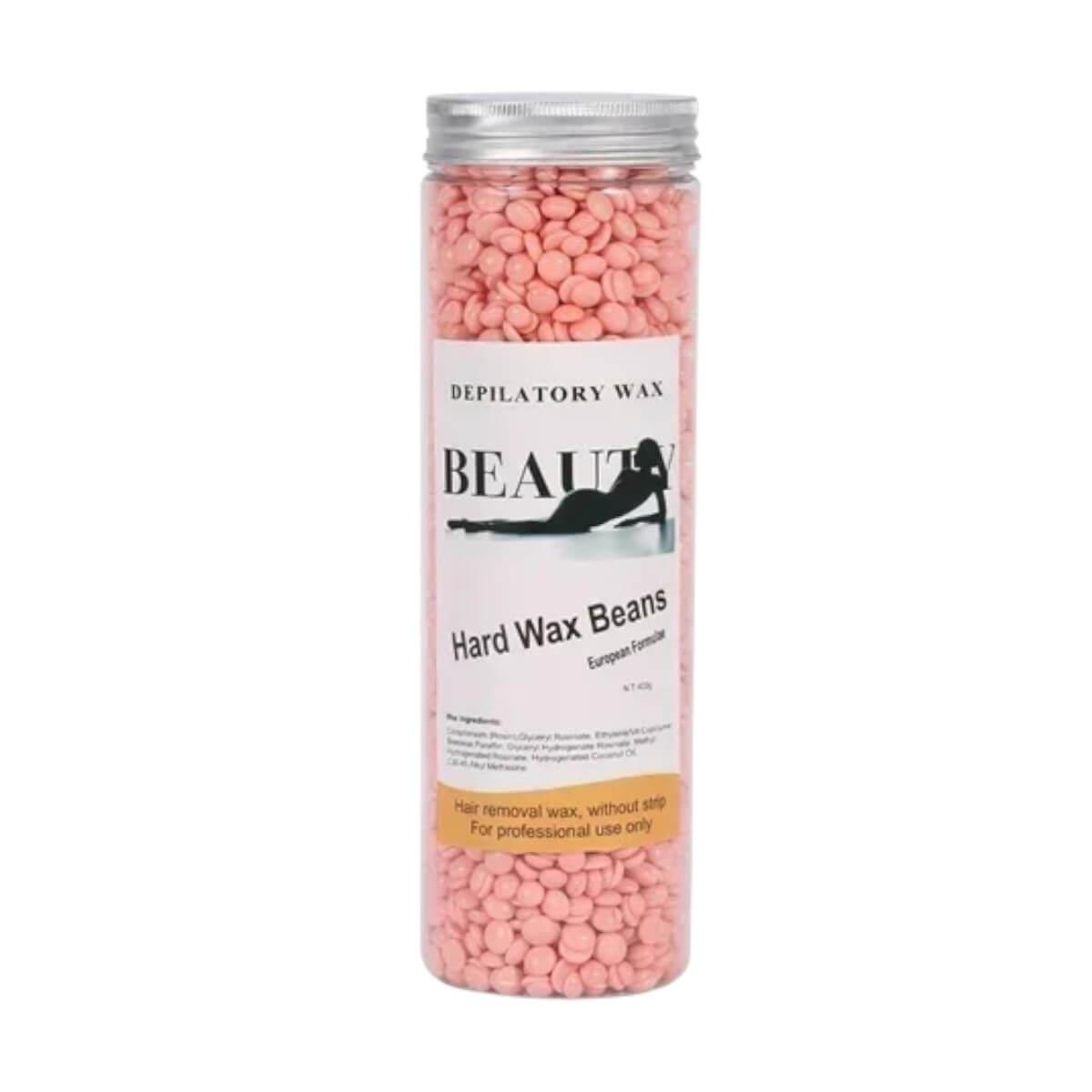 Depilatory wax drops pink 400gr Beauty