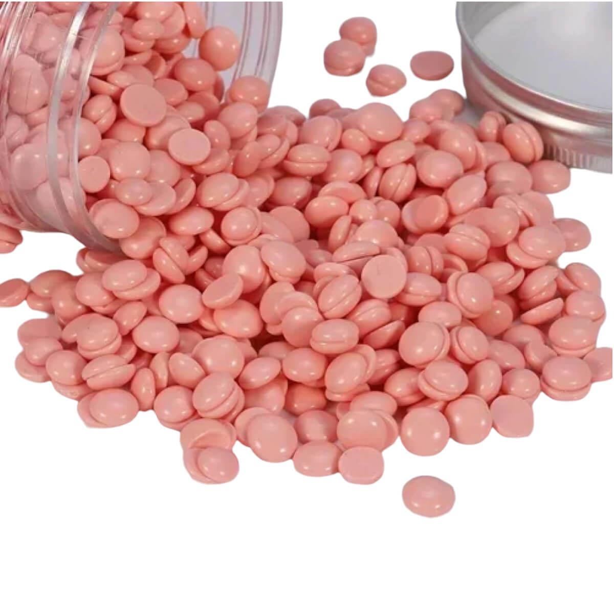 Depilatory wax drops pink 400gr Beauty