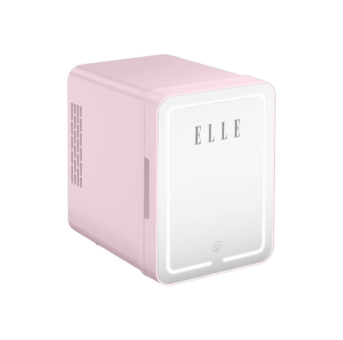 Ψυγείο καλλυντικών ροζ με καθρέφτη led 4L Elle Home