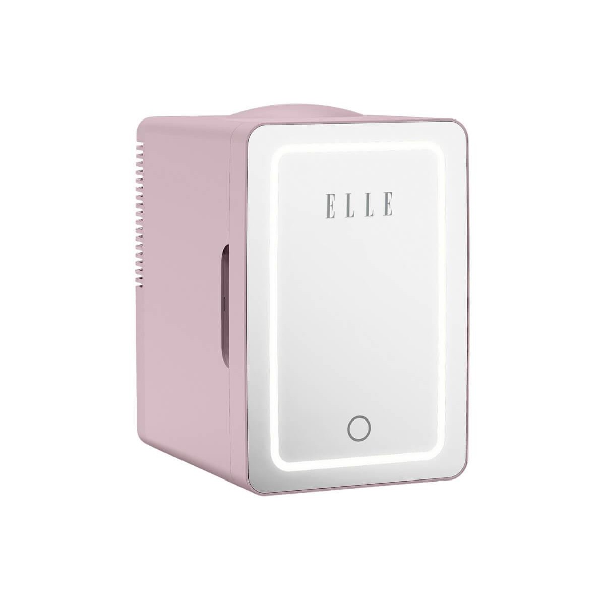 Ψυγείο καλλυντικών ροζ με καθρέφτη led 6L Elle Home