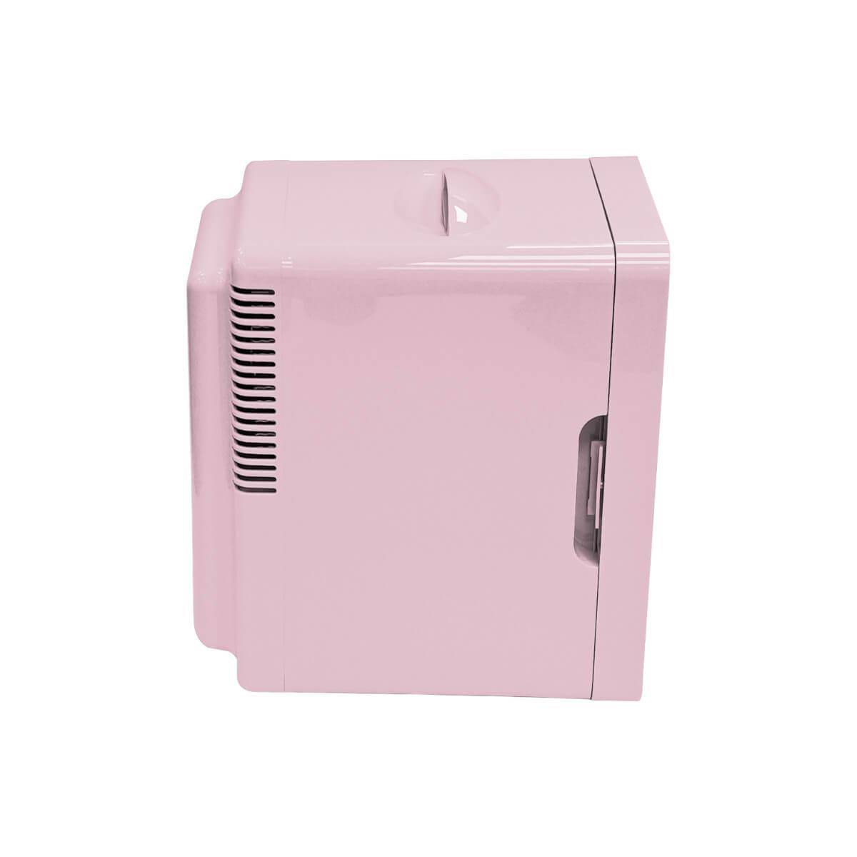 Ψυγείο καλλυντικών ροζ με καθρέφτη led 6L Elle Home