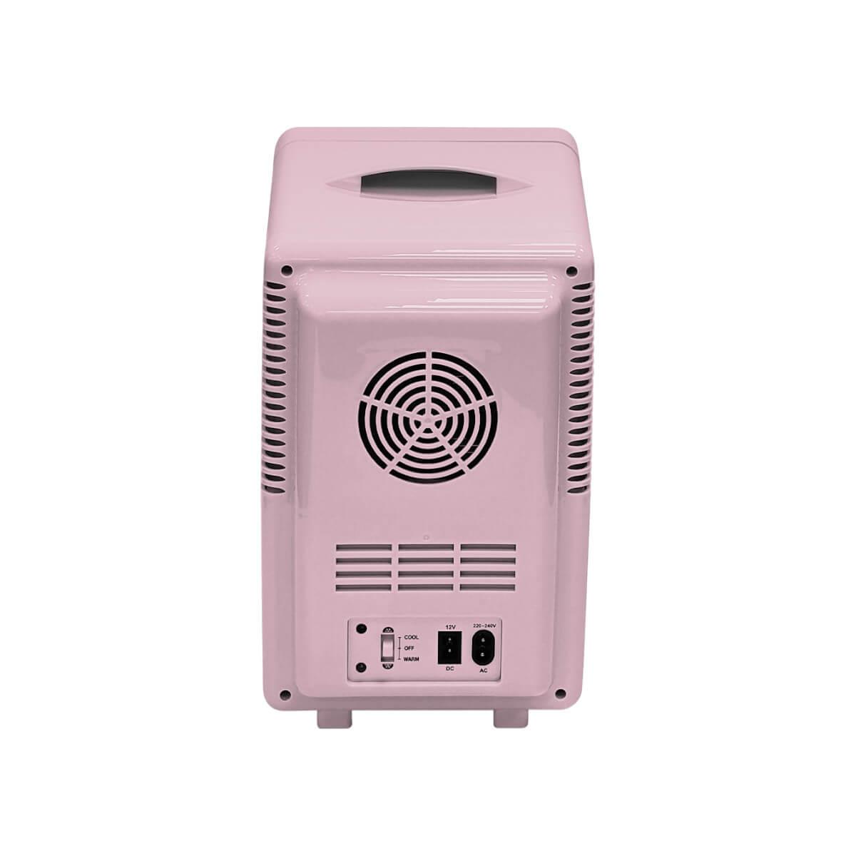 Ψυγείο καλλυντικών ροζ με καθρέφτη led 6L Elle Home