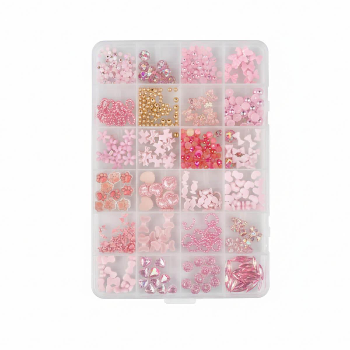 3D Nail Charms in a Case of 24 pieces HG-151