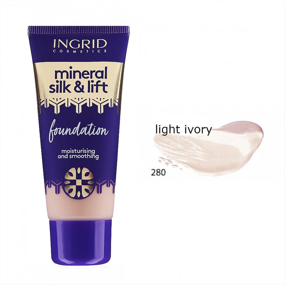 Ingrid Mineral Silk & Lift Foundation 280 Light Ivory 30ml