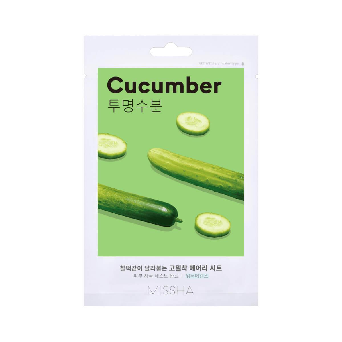 Airy fit sheet mask cucumber 19g Missha
