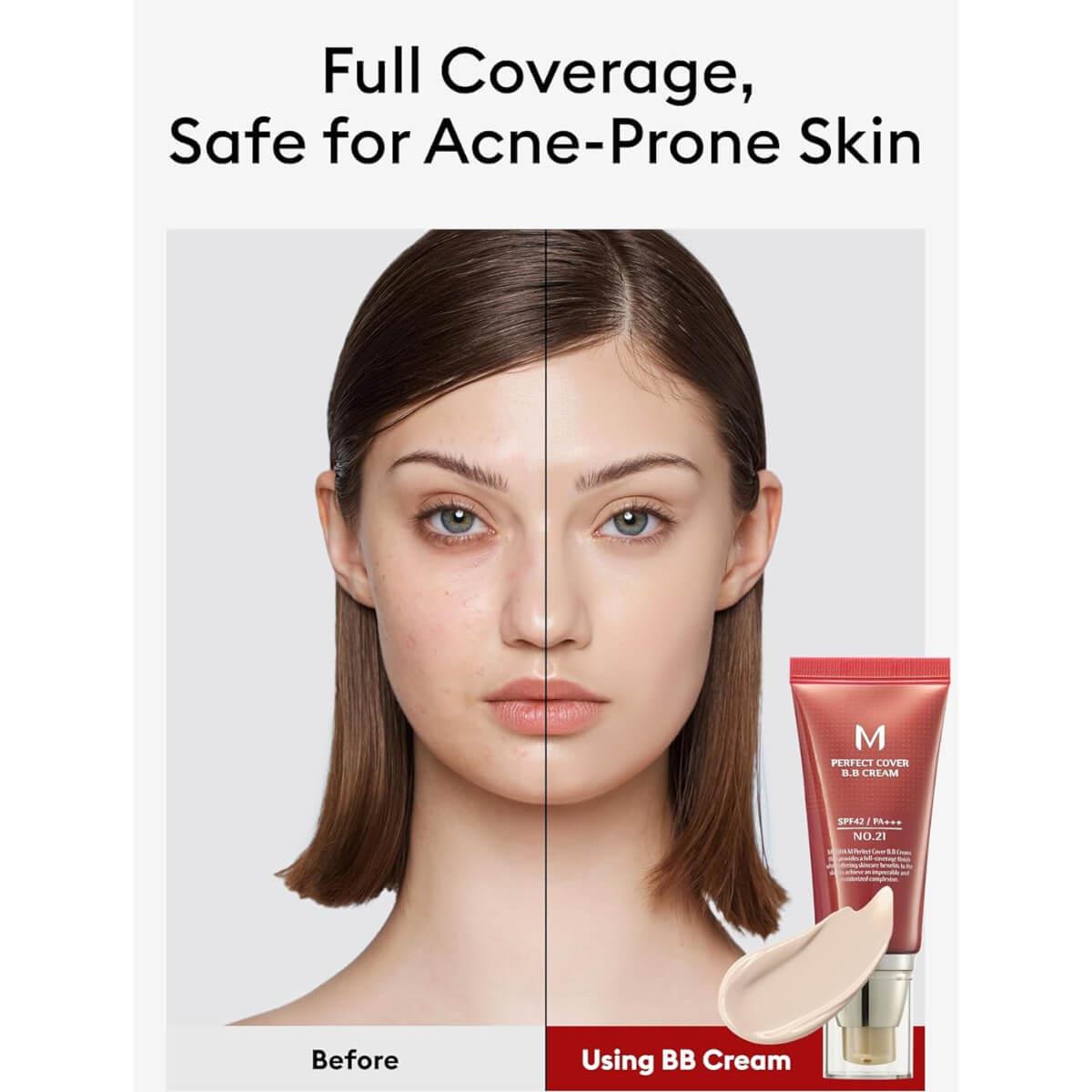 M perfect cover BB Cream SPF42 no.21 light beige 50ml Missha