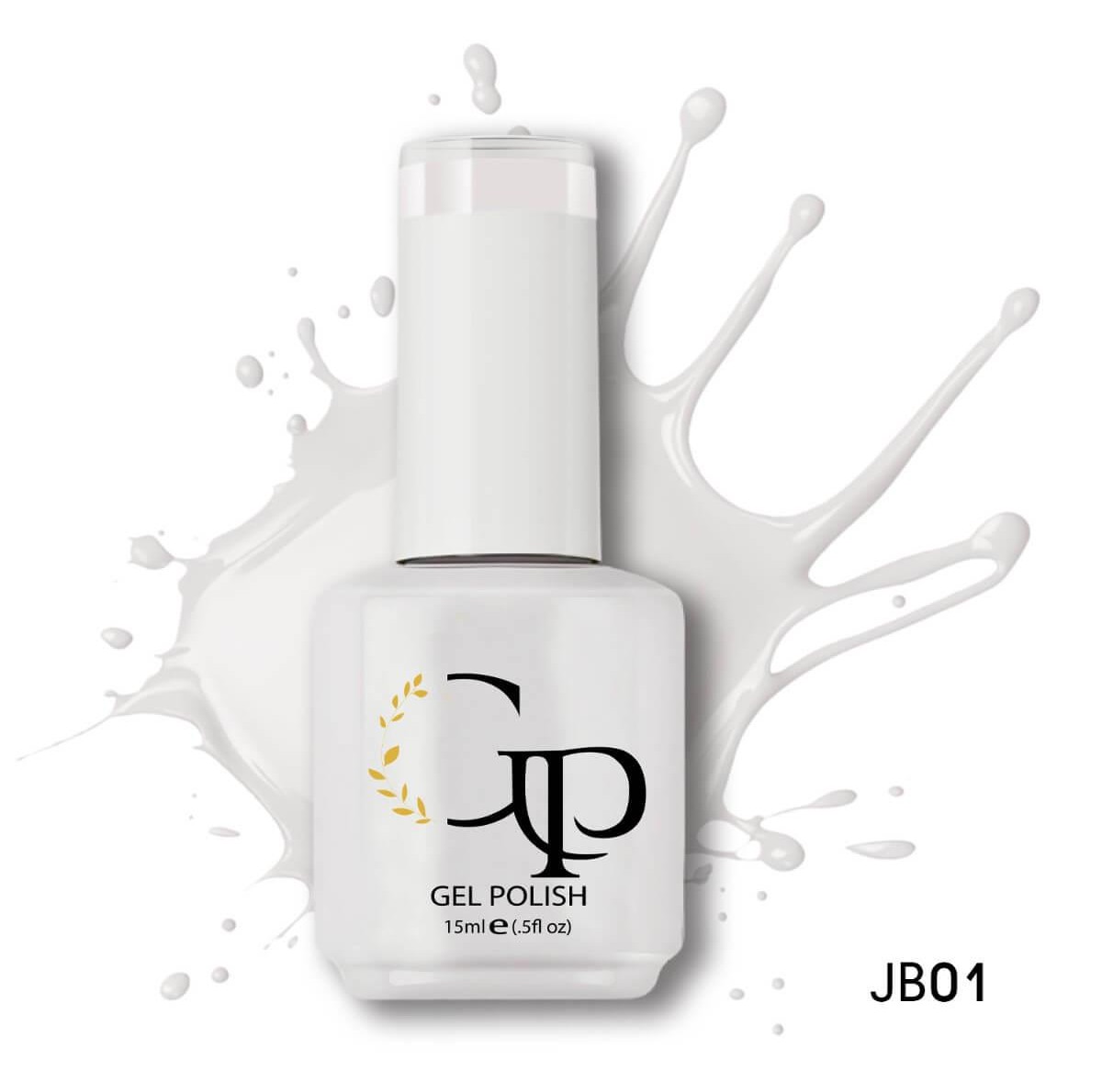 Ημιμόνιμο βερνίκι JB01 white ice 15ml Gel Passion