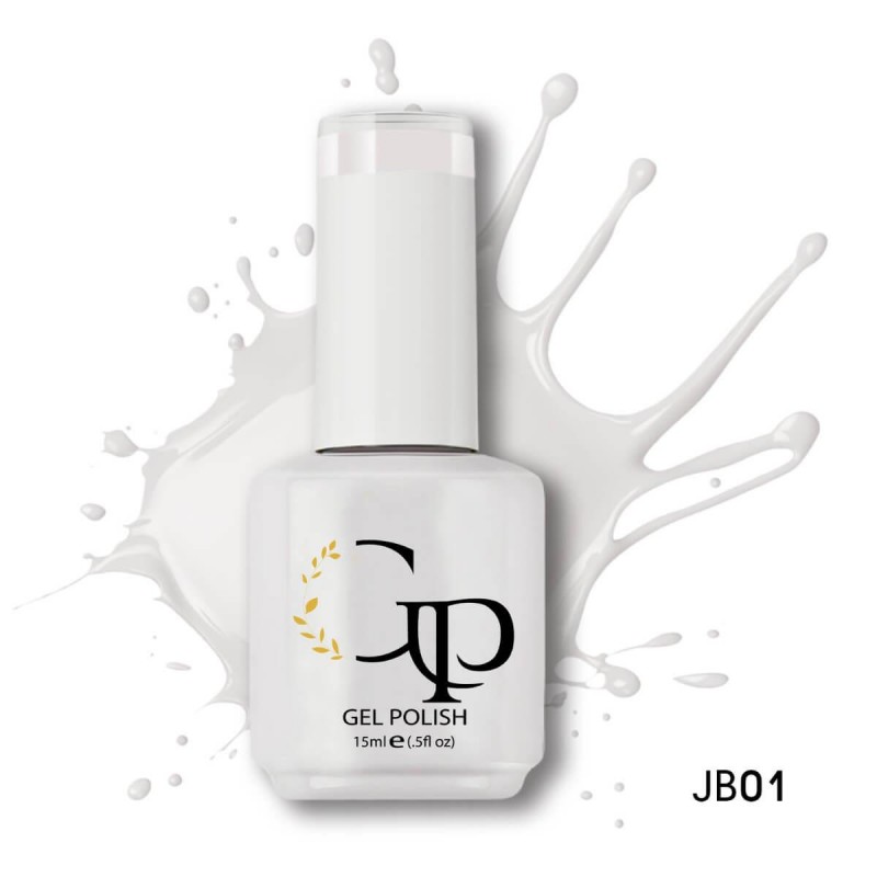 Ημιμόνιμο βερνίκι JB01 white ice 15ml Gel Passion