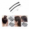 Hair pins black 8.5cm 6pcs