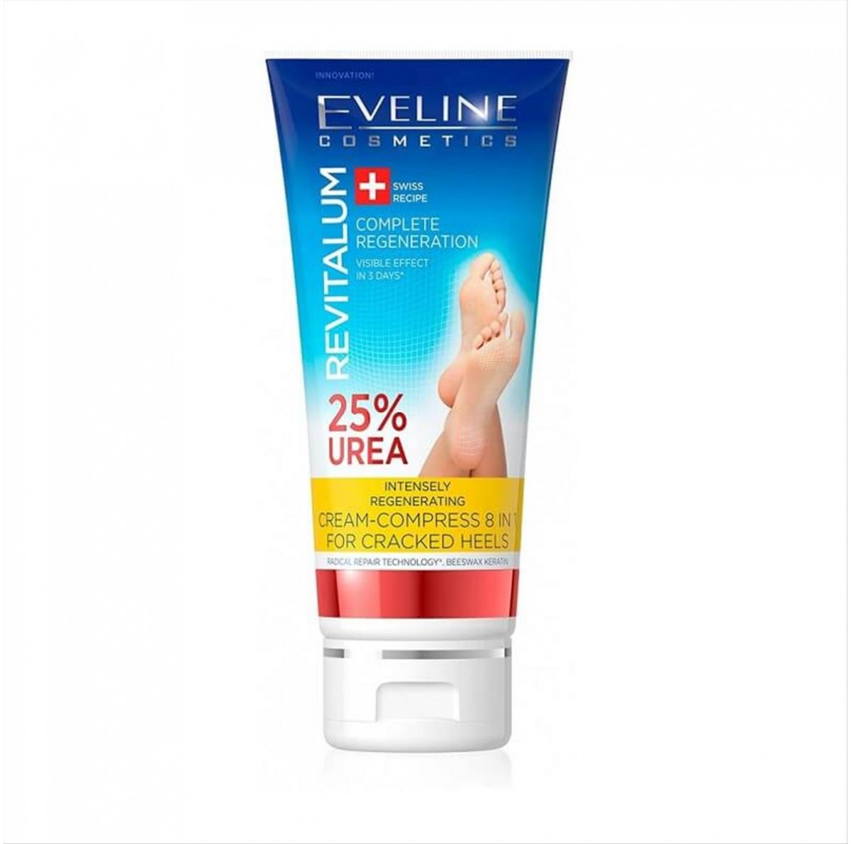 Eveline Revitalum Foot Cream Regenerating 8 In 1 Urea 25% 75 ml