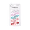 Clips μαλλιών mini multicolor πουά 10pcs