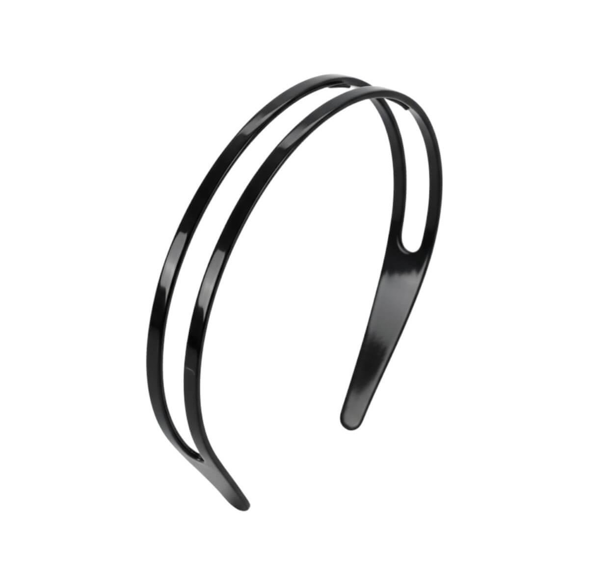 Hairband double row black
