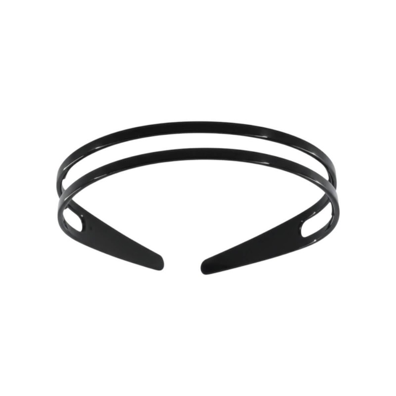 Στέκα μαλλιών διπλή μαύρη