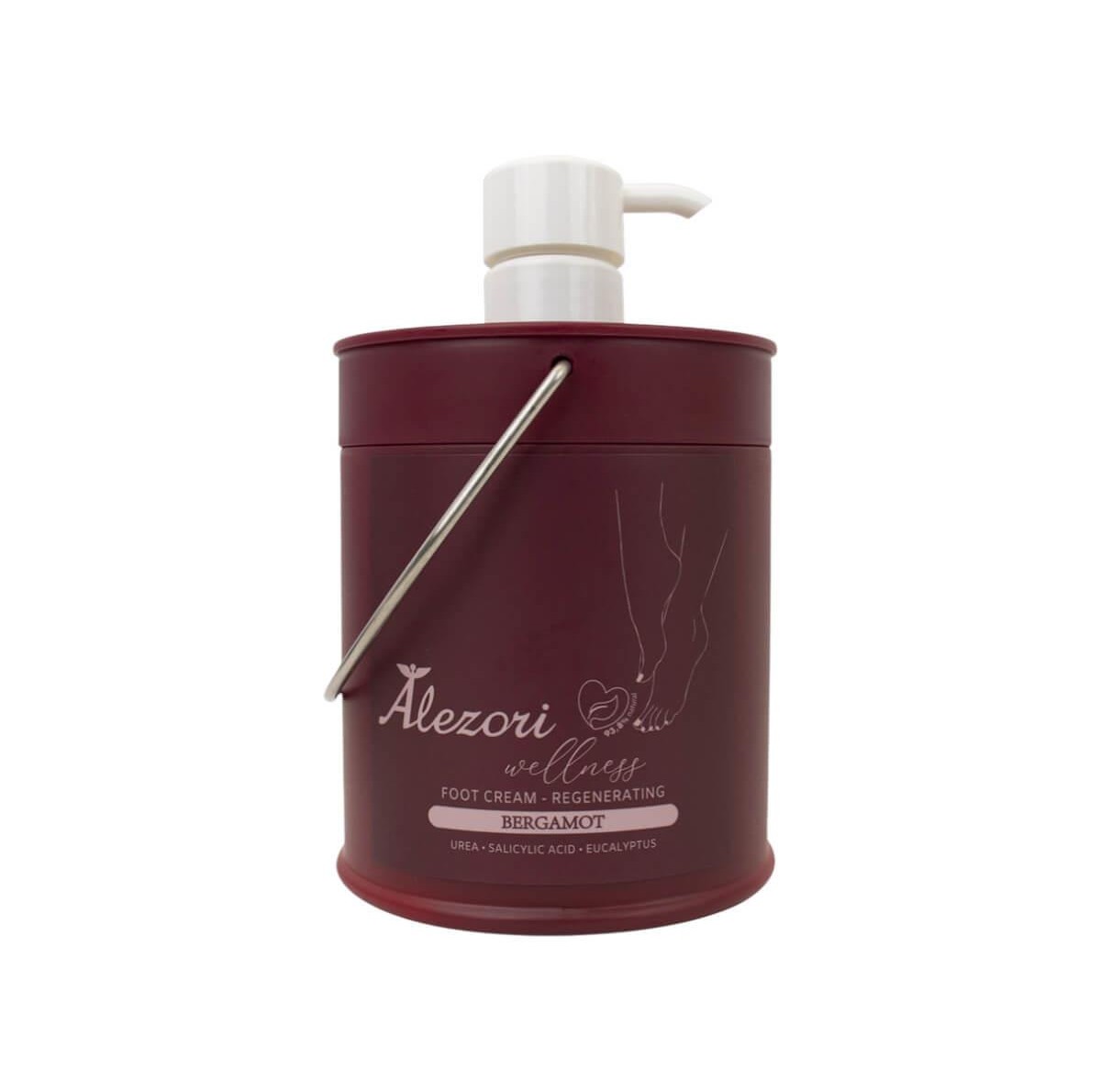 Regenerating foot cream Bergamot 650ml Alezori