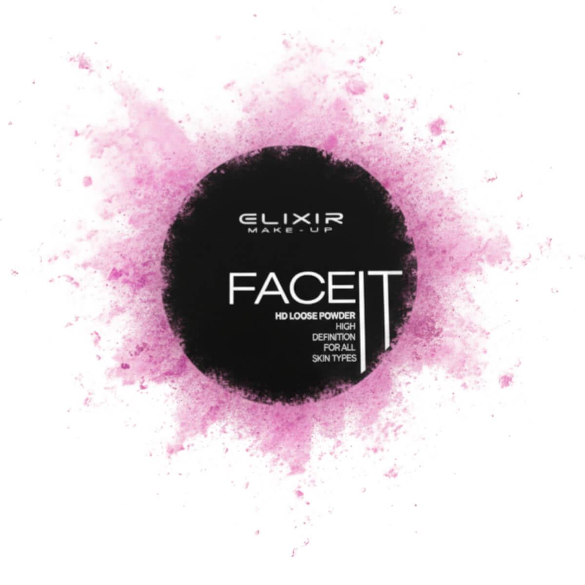 Loose powder face it 002 purple Elixir