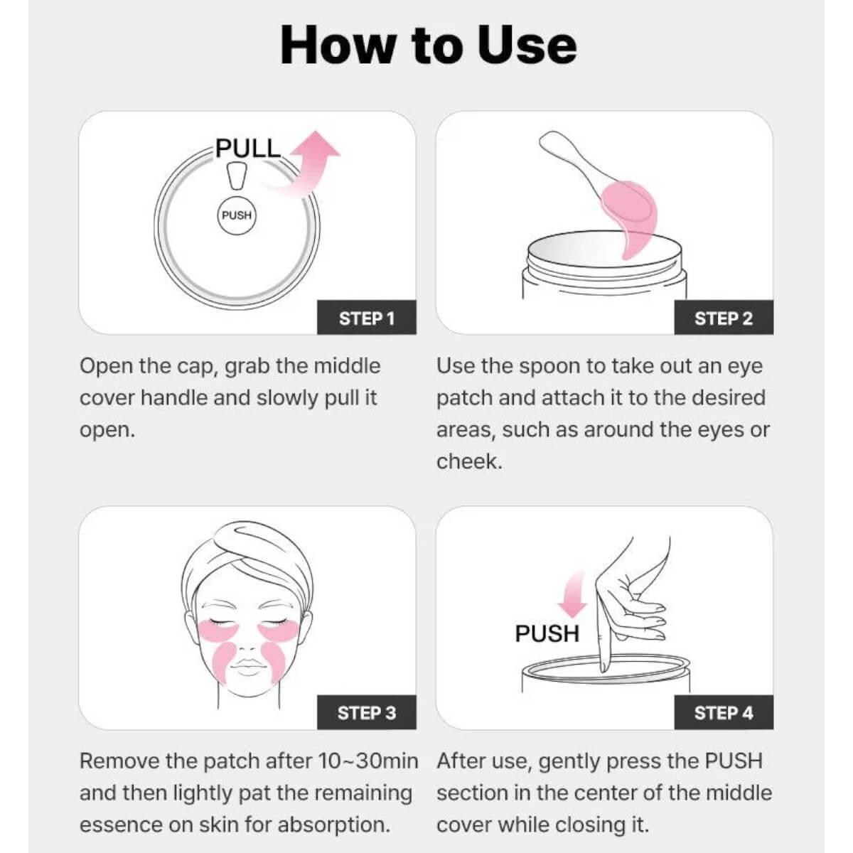 The peptide collagen hydrogel eye patch 60pcs 85gr Cosrx