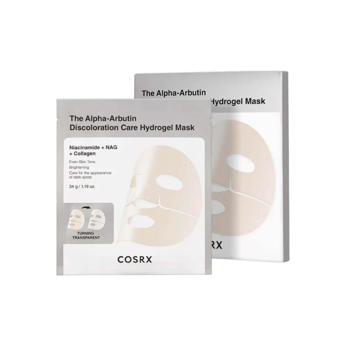 The alpha arbutin discoloration care hydrogel mask 34g Cosrx