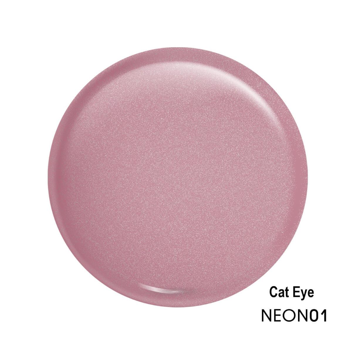 Ημιμόνιμο βερνίκι cat eye 01 neon 15ml Gel Passion