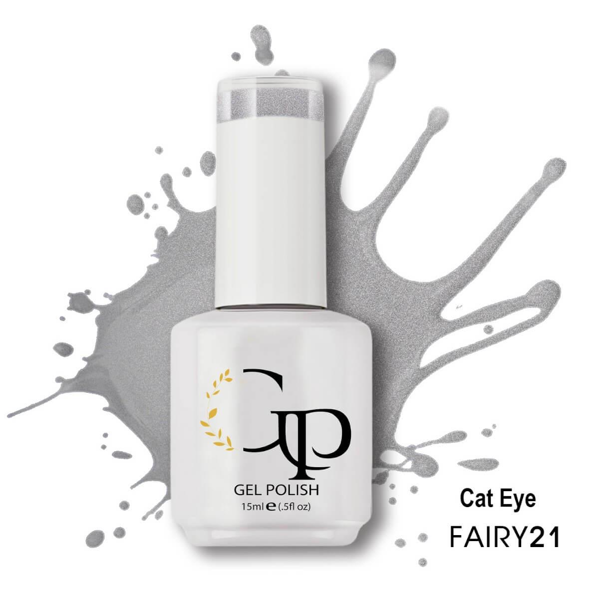 Ημιμόνιμο βερνίκι cat eye 21 fairy crystal 15ml Gel Passion