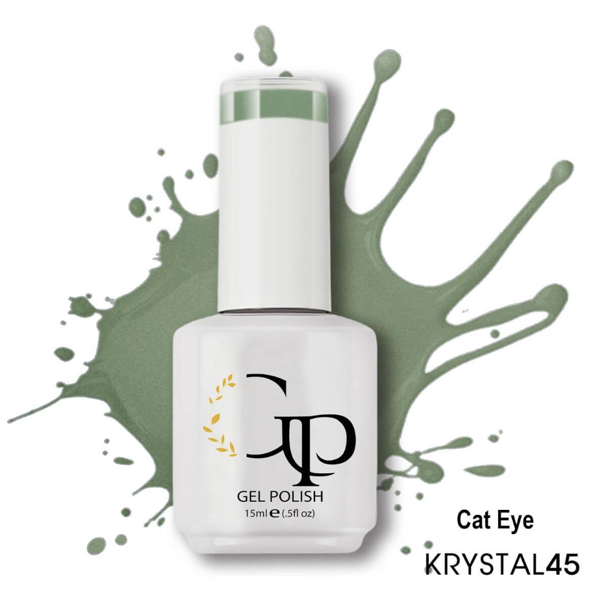 Ημιμόνιμο βερνίκι cat eye 45 krystal 15ml Gel Passion