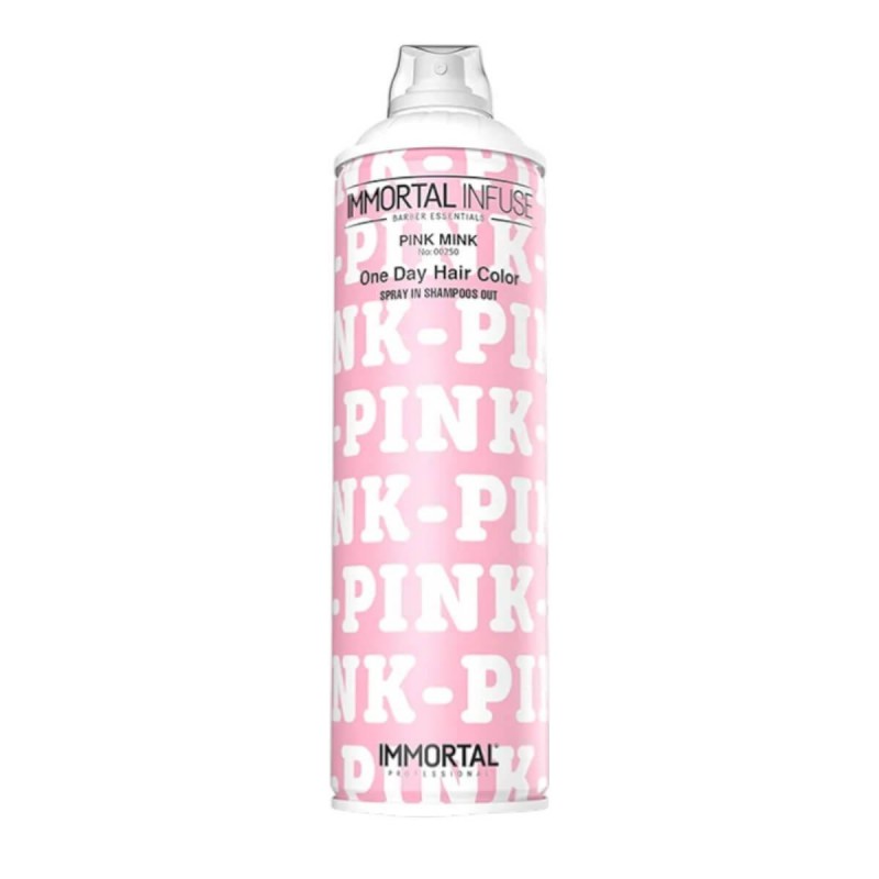 One Day Hair Color Spray Pink Mink 200ml Immortal