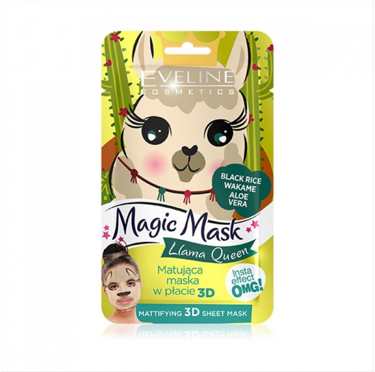 Eveline Magic Llama Queen Mattifying 3D Sheet Mask 20ml