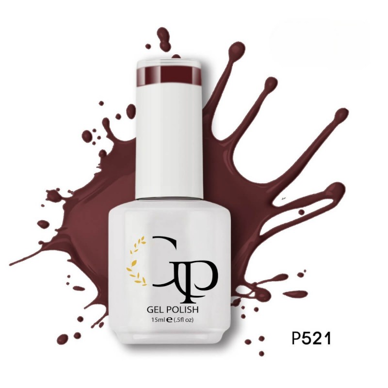 Ημιμόνιμο βερνίκι P521 roof red 15ml Gel Passion