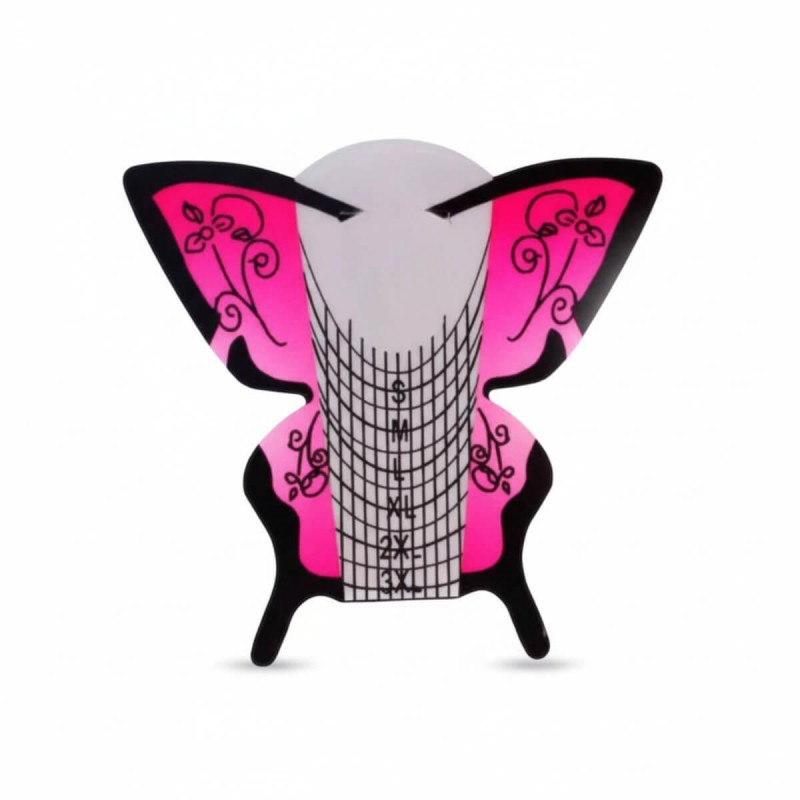 Φόρμες Νυχιών Butterfly Pink 100 Pcs