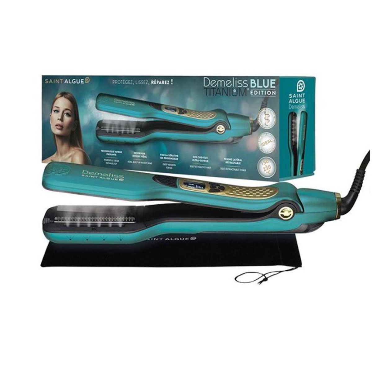 Demeliss Titanium Steam Press Blue