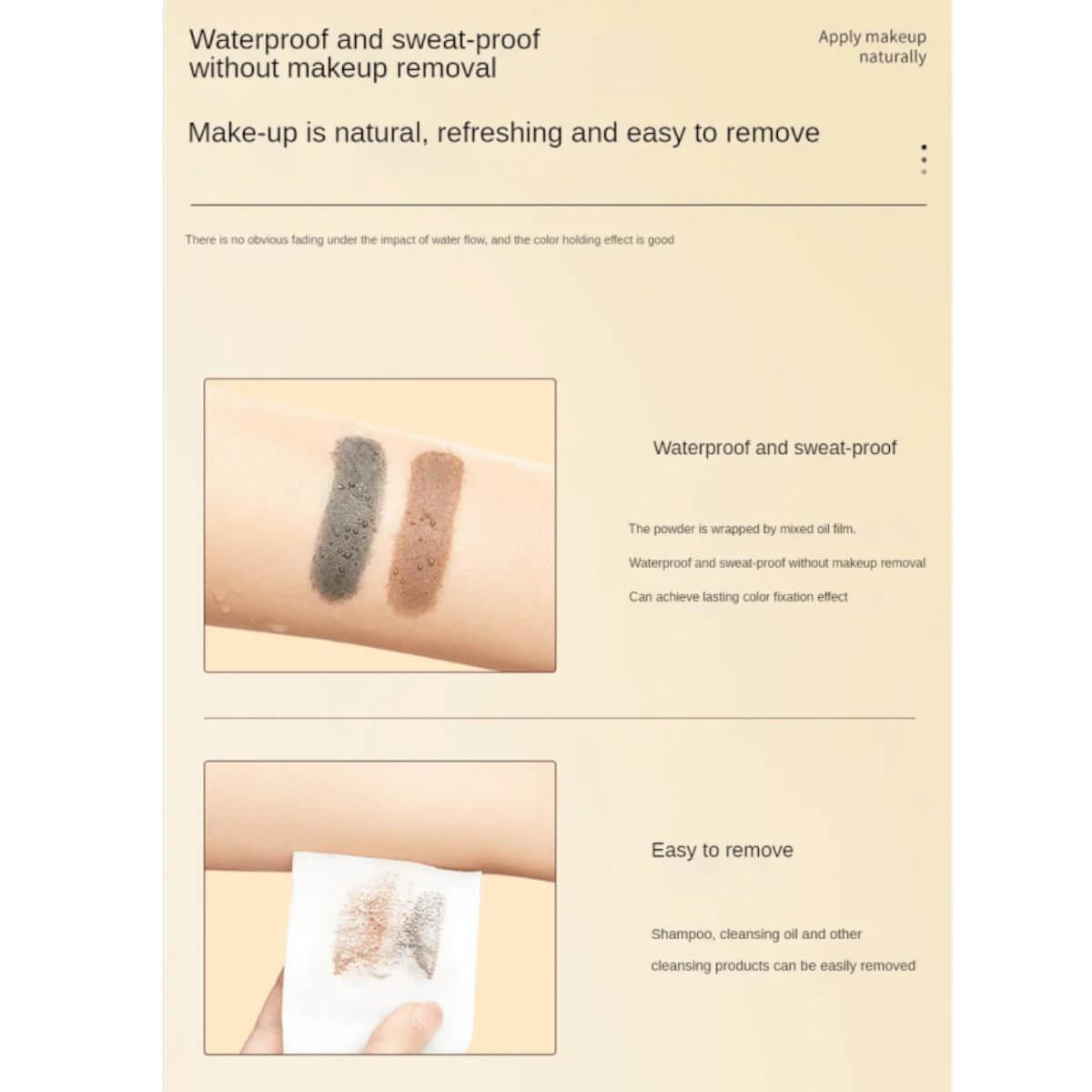 Πούδρα για Κάλυψη Ρίζας και φρυδιών Kakashow 02 Καφέ 4g