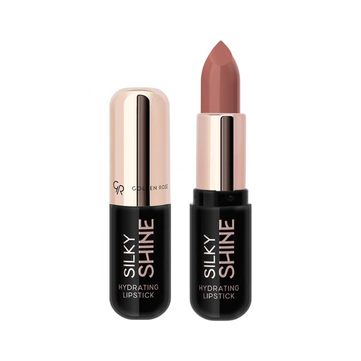 Hydrating lipstick silky shine 203 Golden Rose